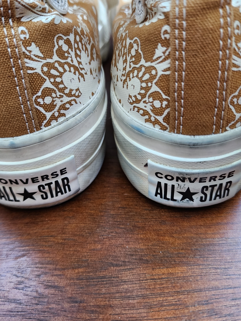Converse Chuck Taylor All Star Platform High Fall Florals Paisley Wheat [8] - Picture 10 of 11